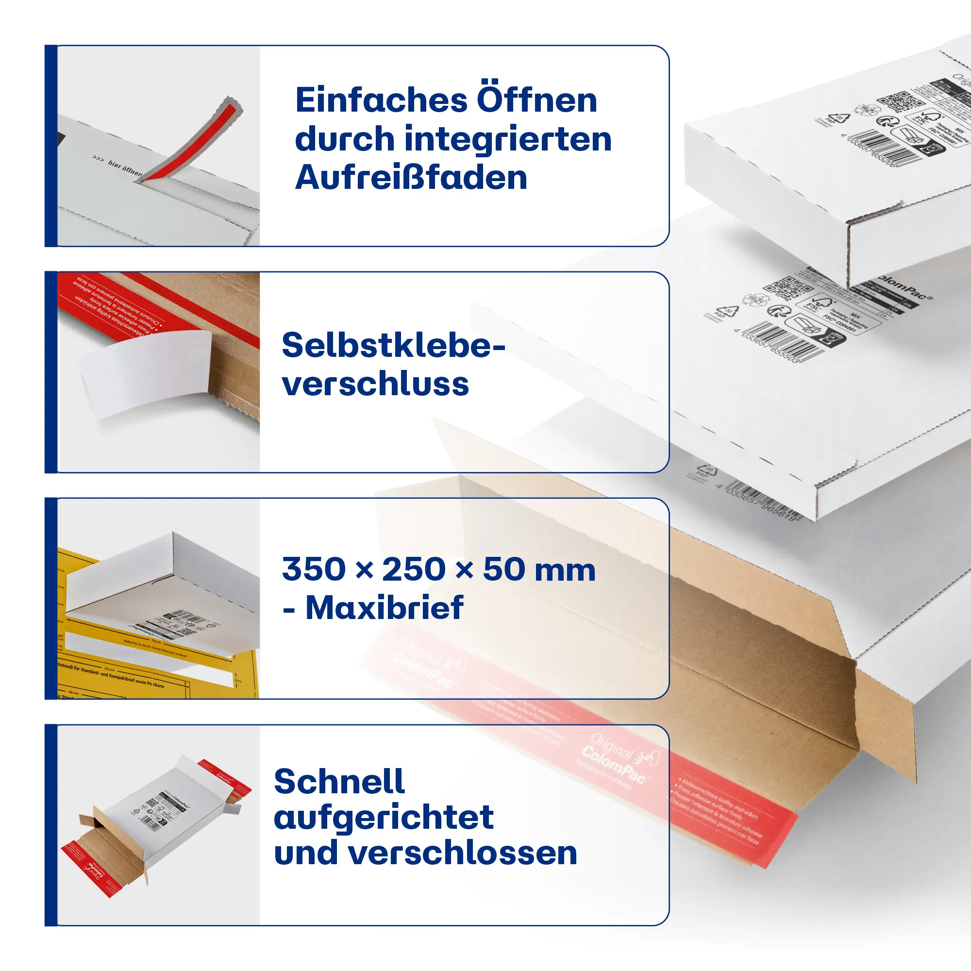Versandtasche aus Wellpappe 244x344x15 mm