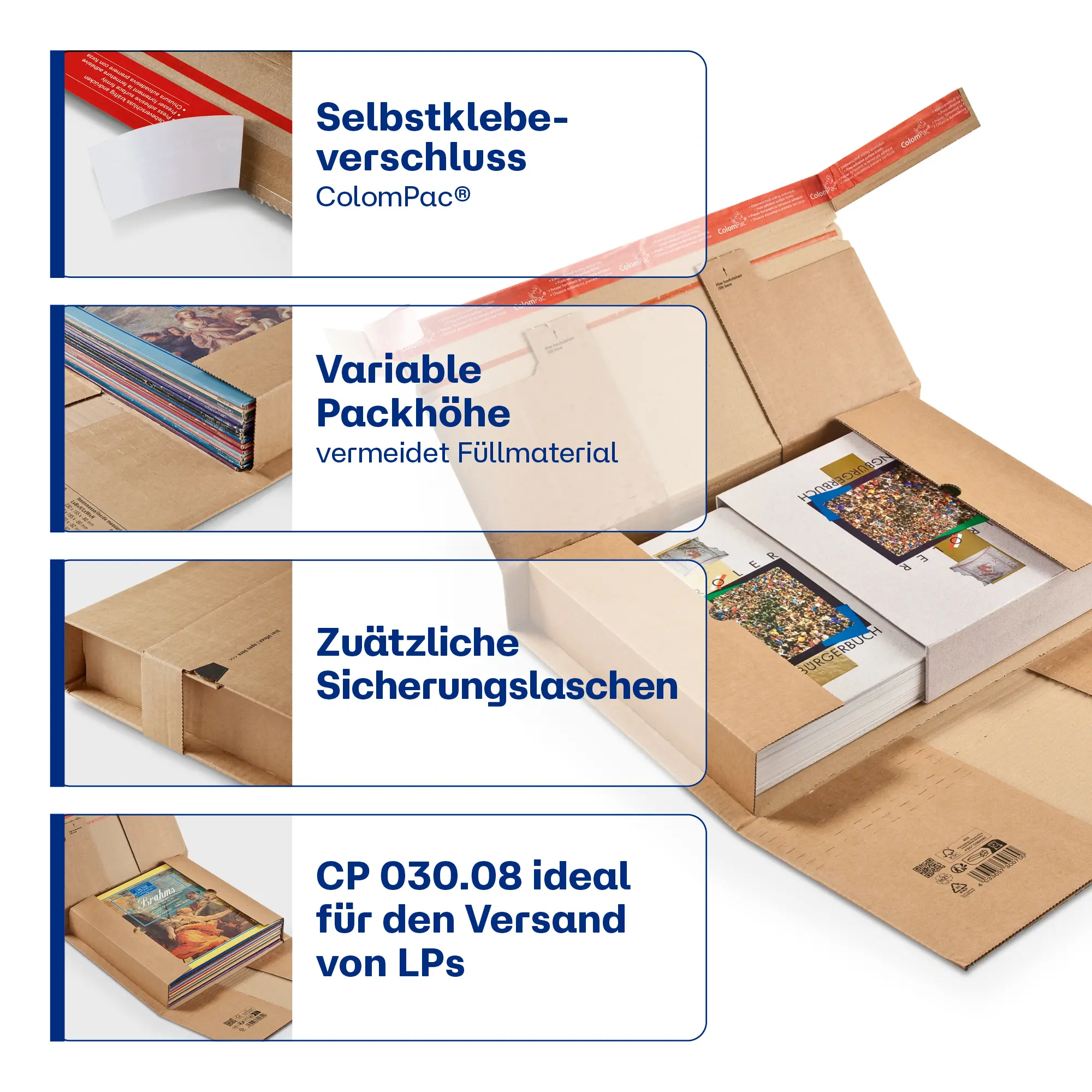 Buchverpackung aus Wellpappe 465x330x-92 mm