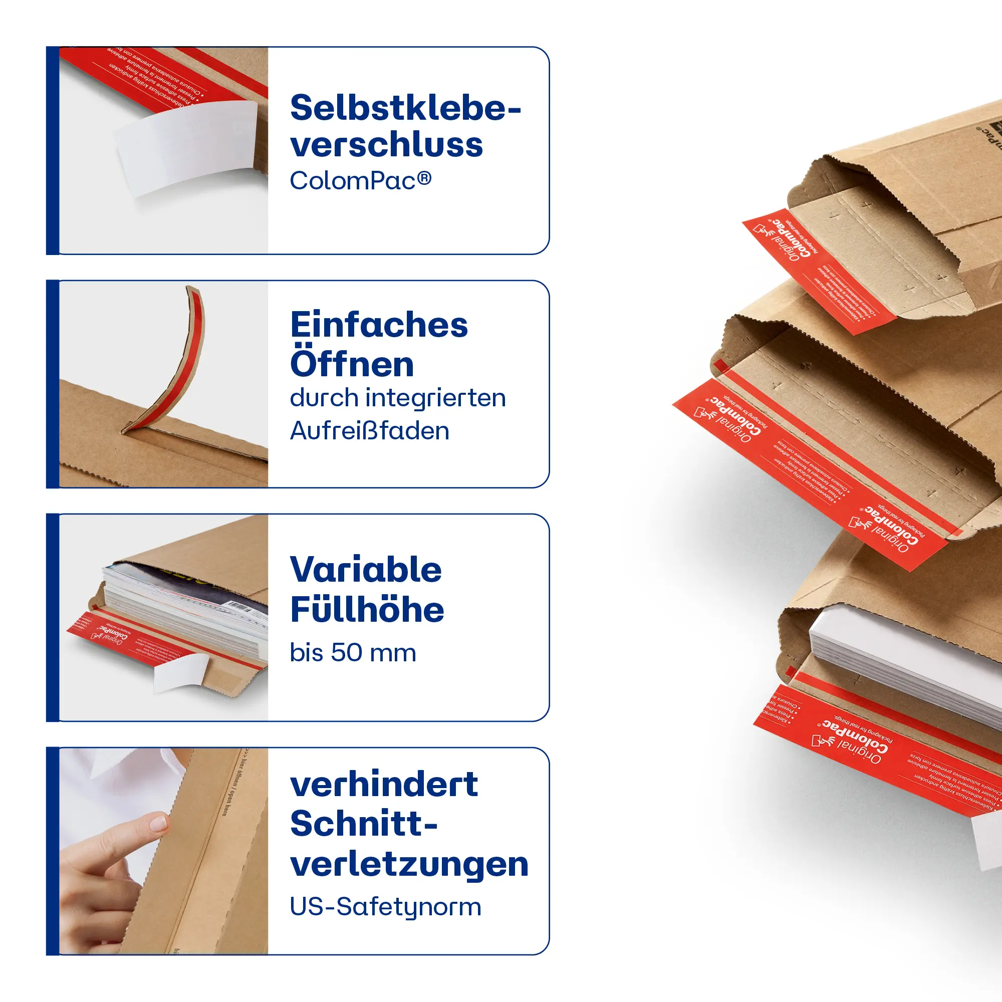 Versandtasche aus Wellpappe 235x340x-35 mm