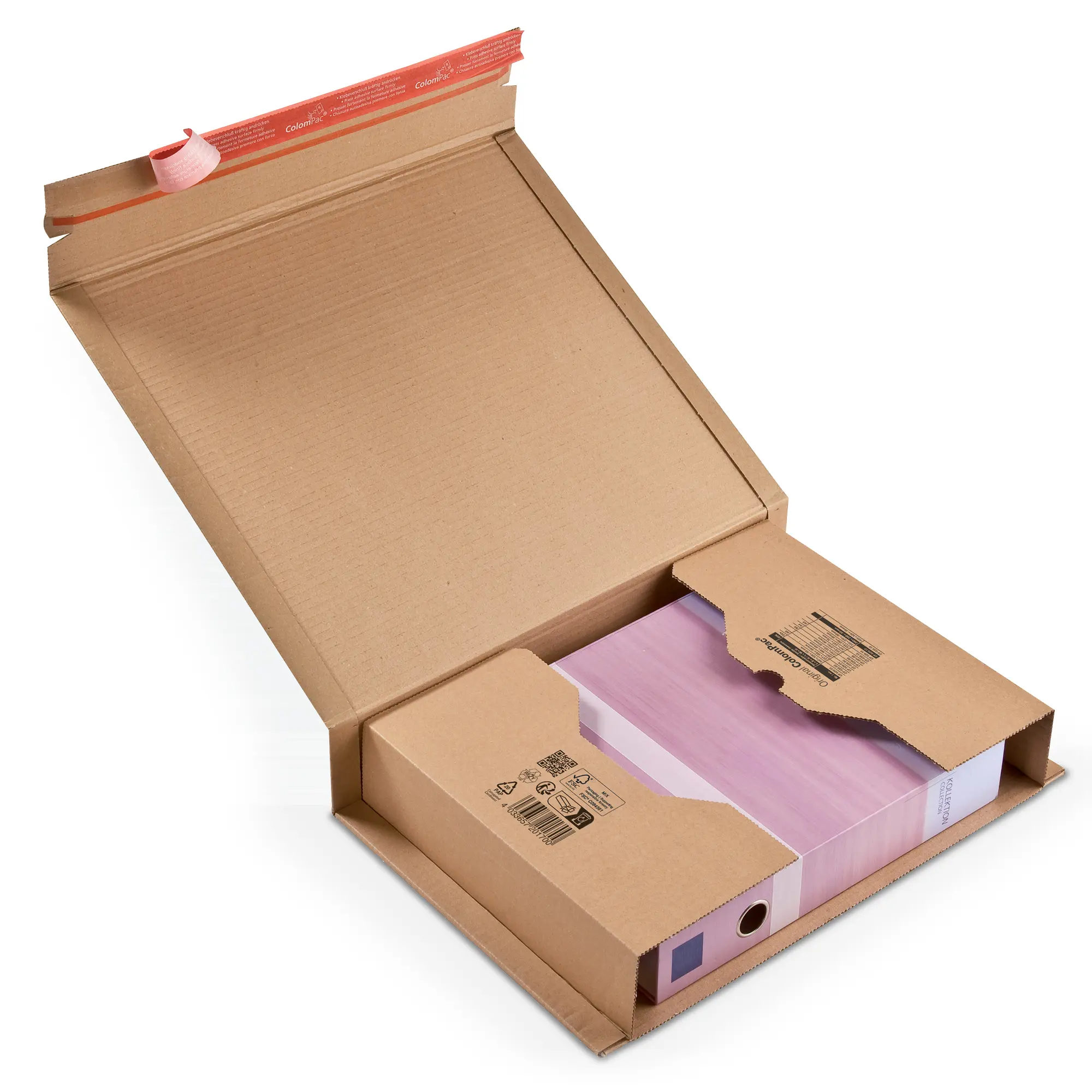 Wickelverpackung aus Wellpappe 380x290x-80 mm