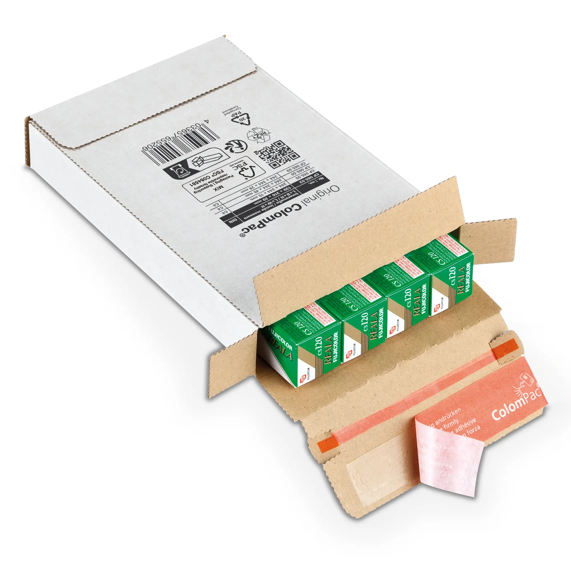 Versandtasche aus Wellpappe 139x216x29 mm