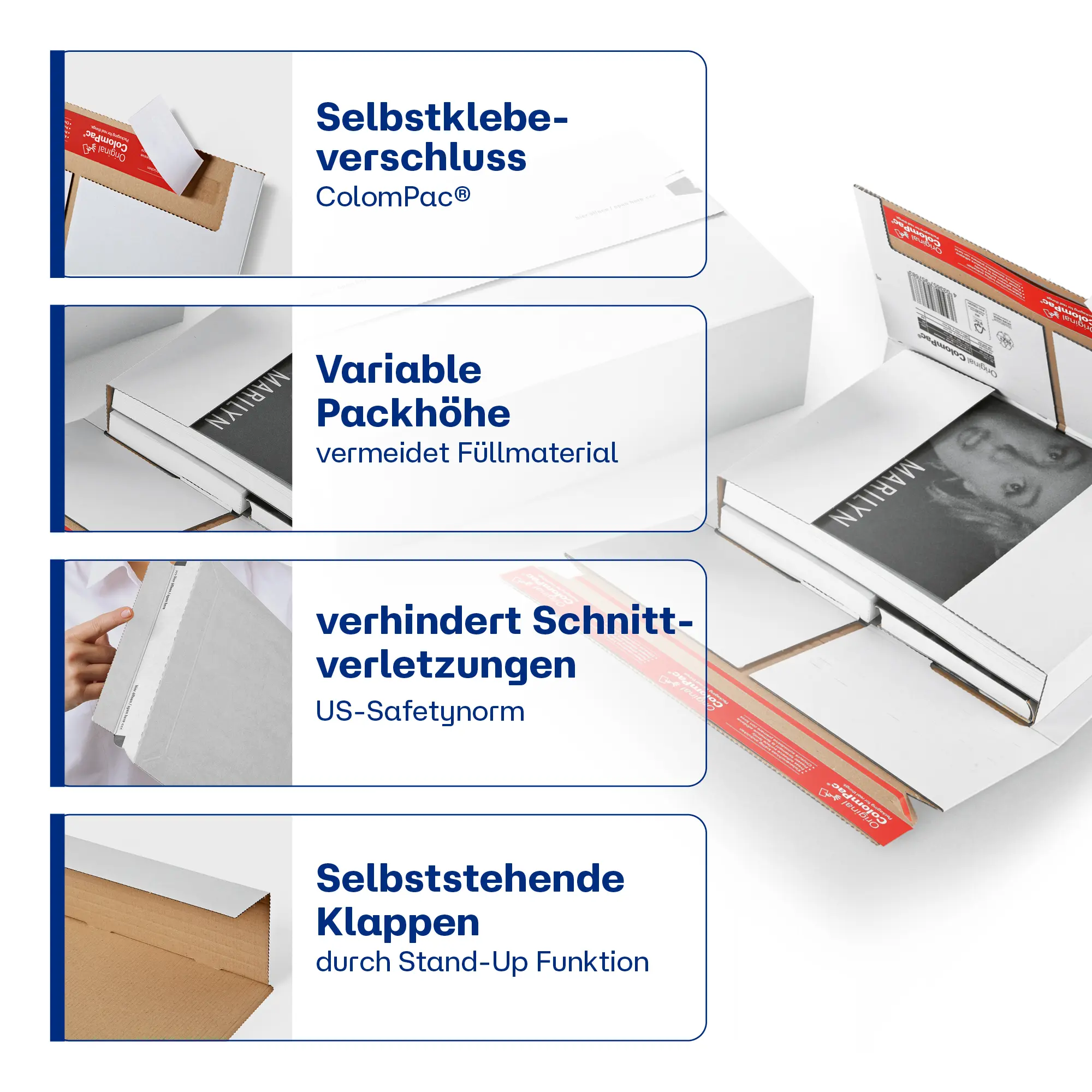 Buchverpackung weiß 350x260x-70 mm