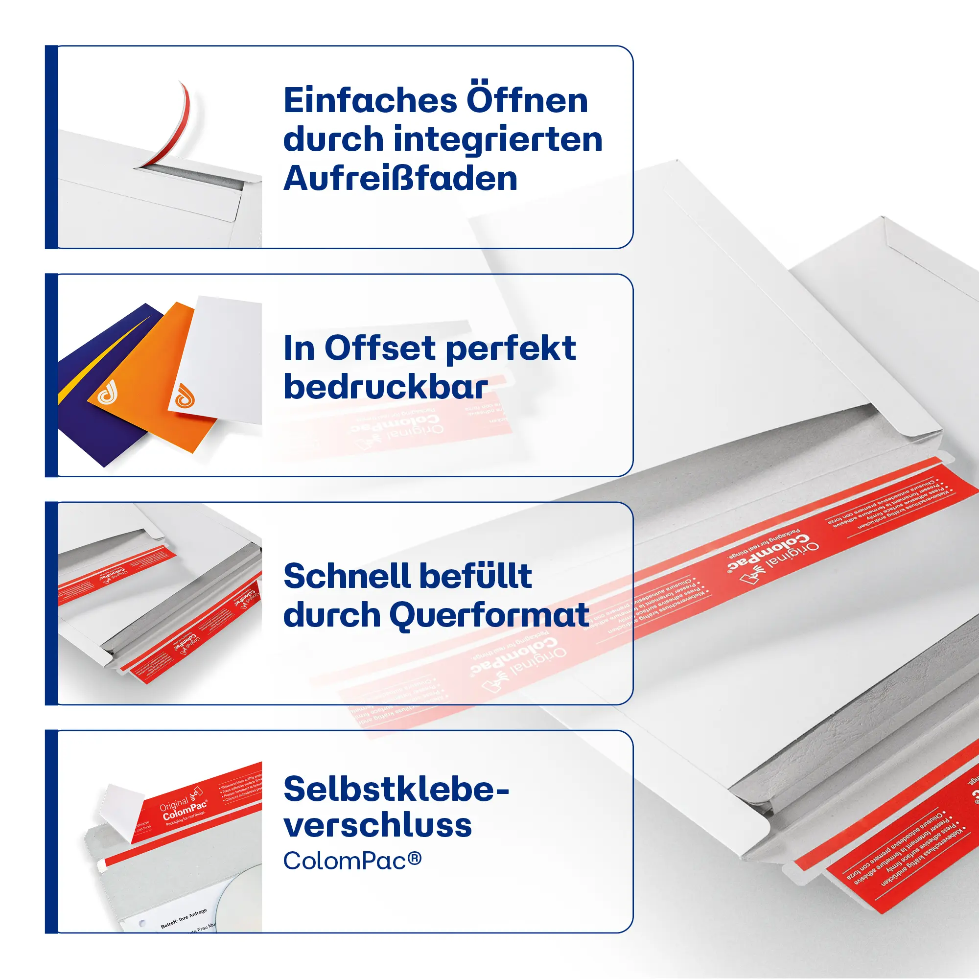Versandtasche mit Querbefüllung 351x248x-30 mm