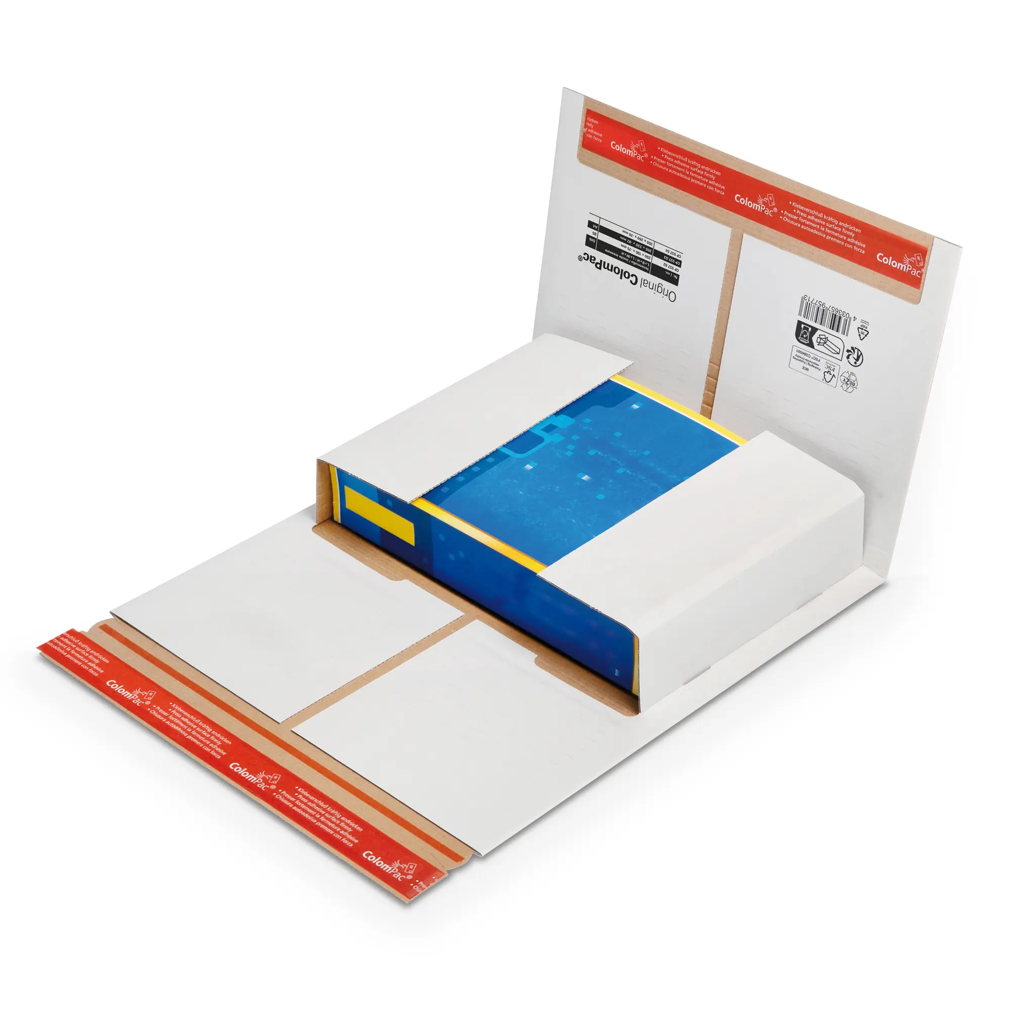 Buchverpackung weiß 305x230x-92 mm