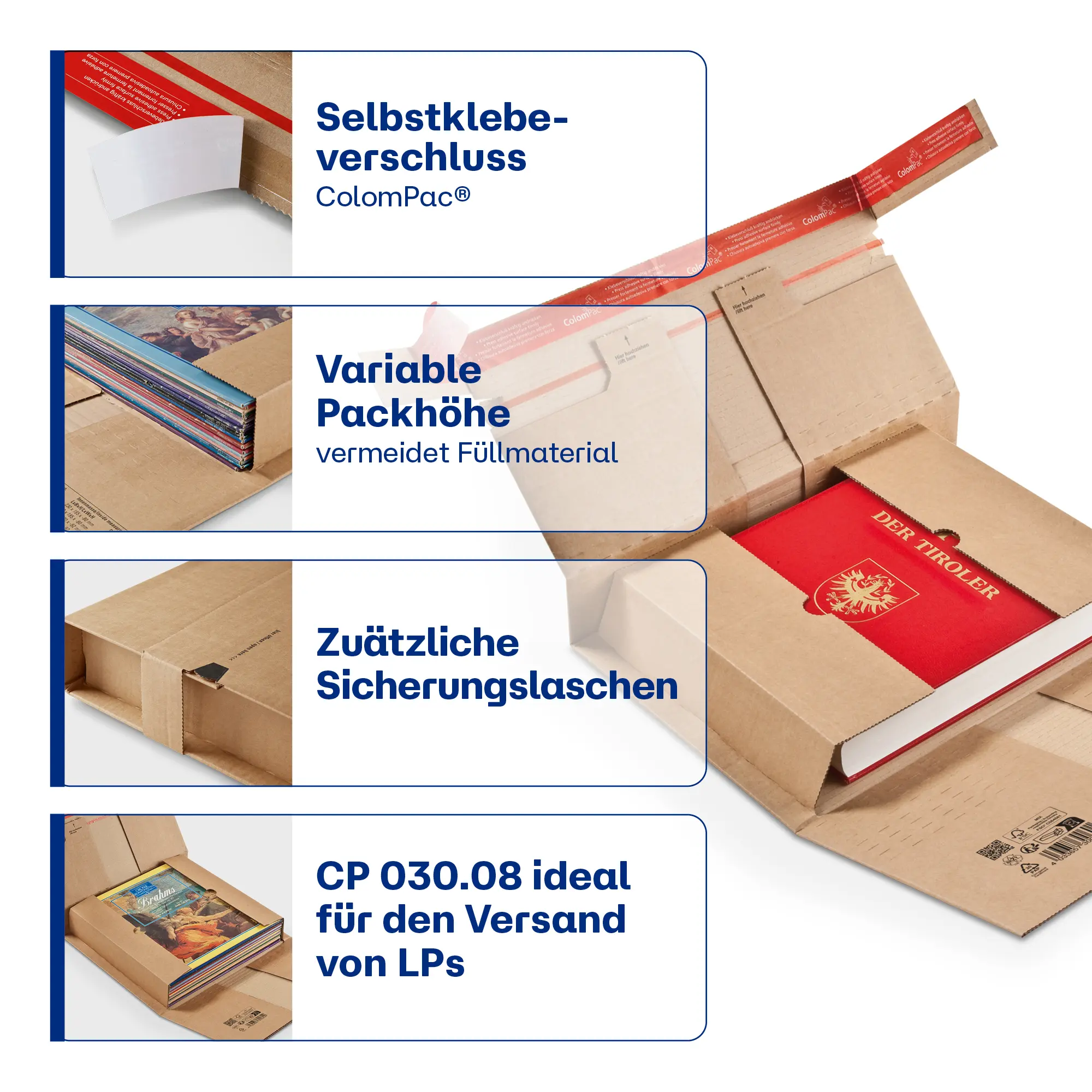 Buchverpackung aus Wellpappe 360x265x-92 mm