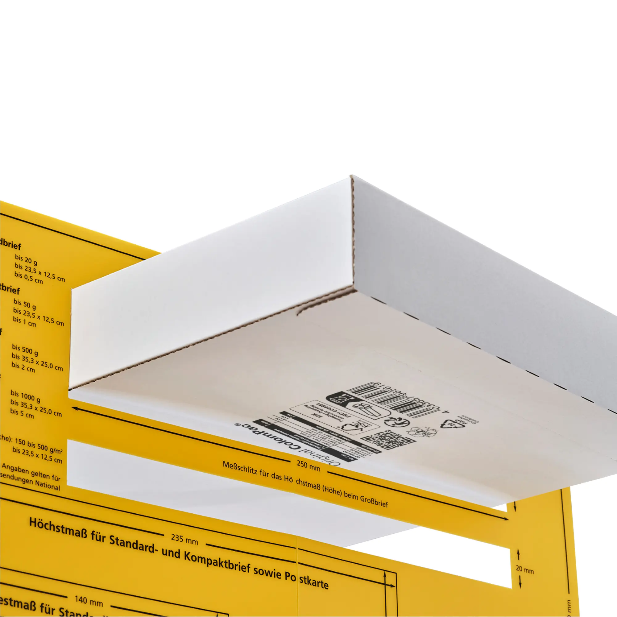 Versandtasche aus Wellpappe 244x344x28 mm