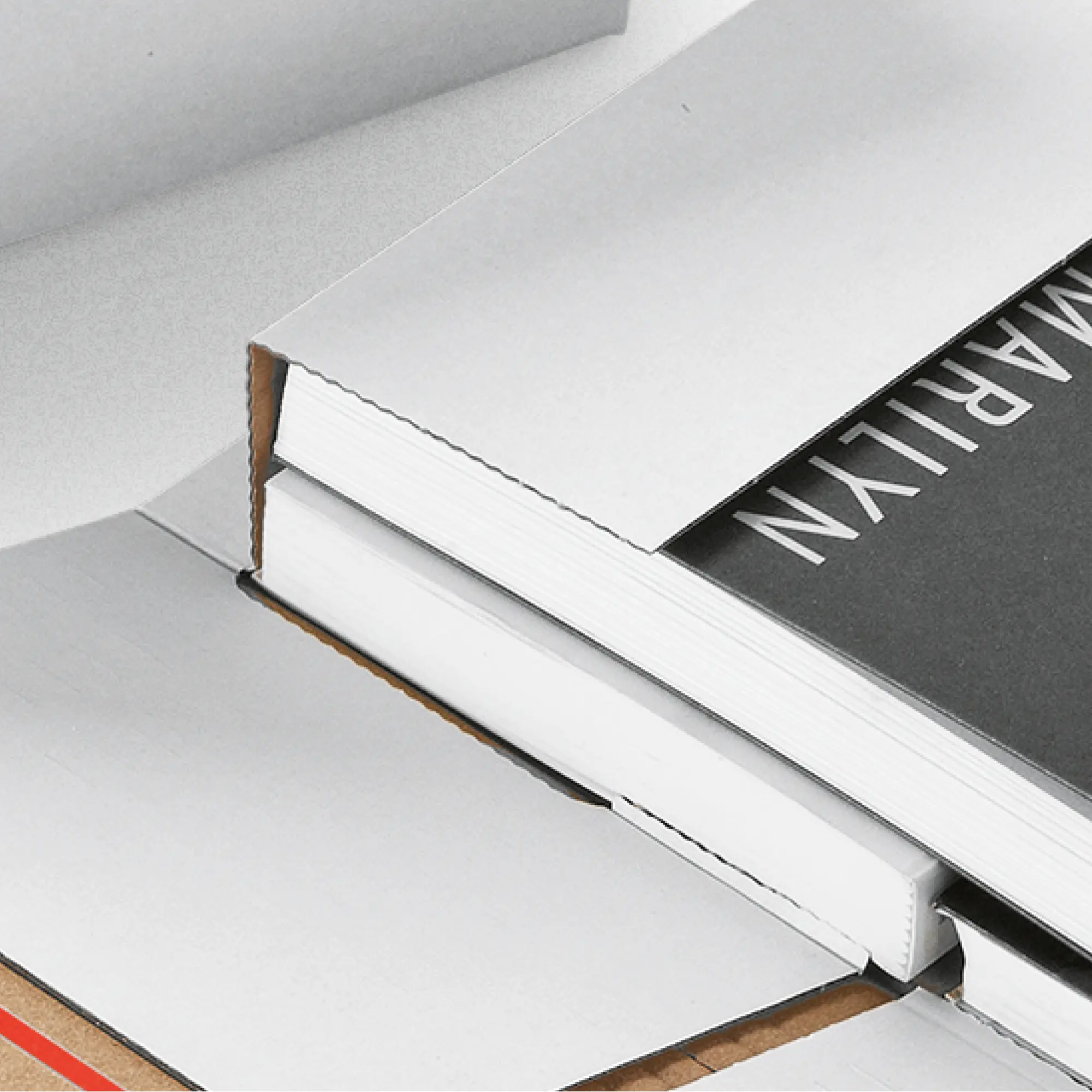 Buchverpackung weiß 250x190x-75 mm