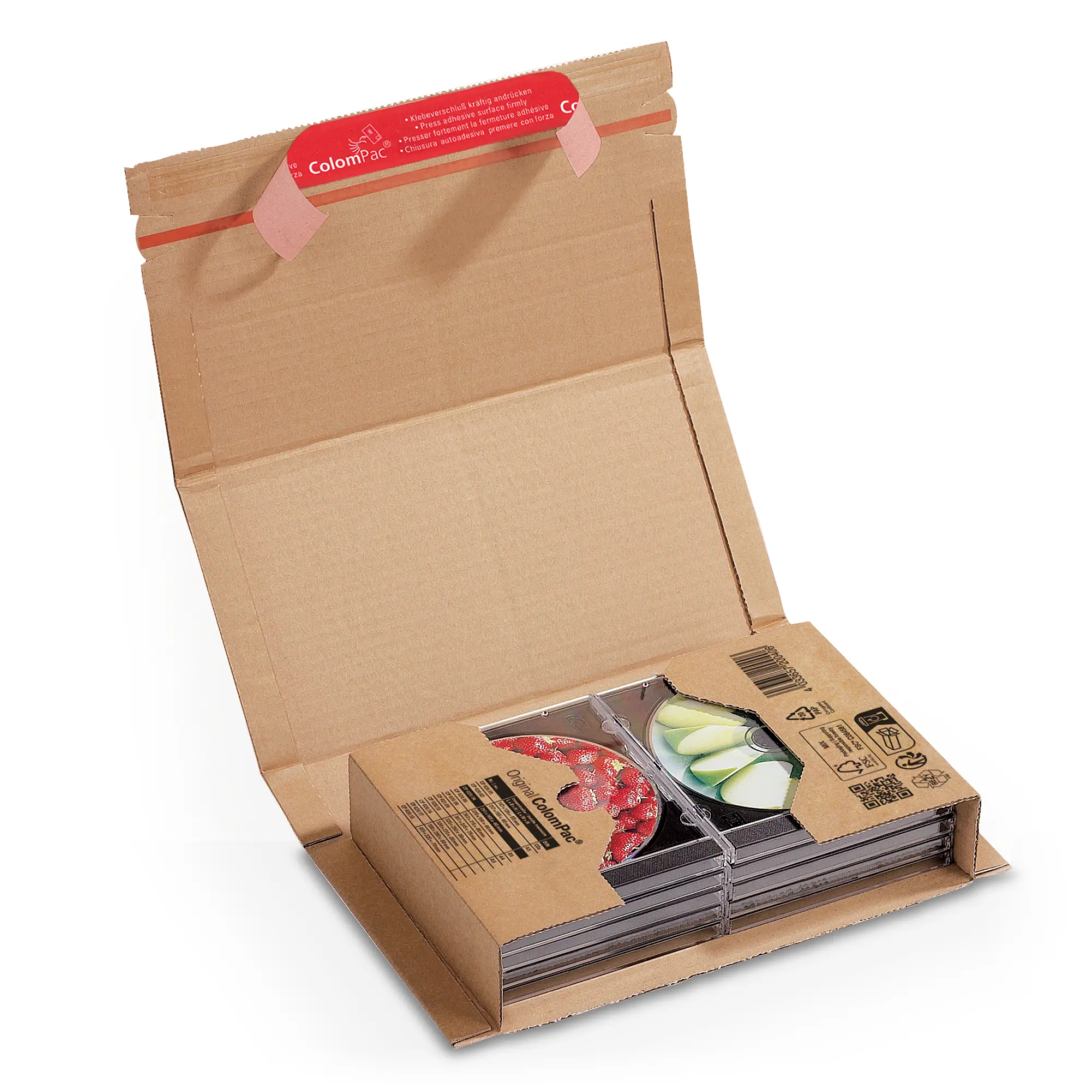 Wickelverpackung aus Wellpappe 251x165x-60 mm