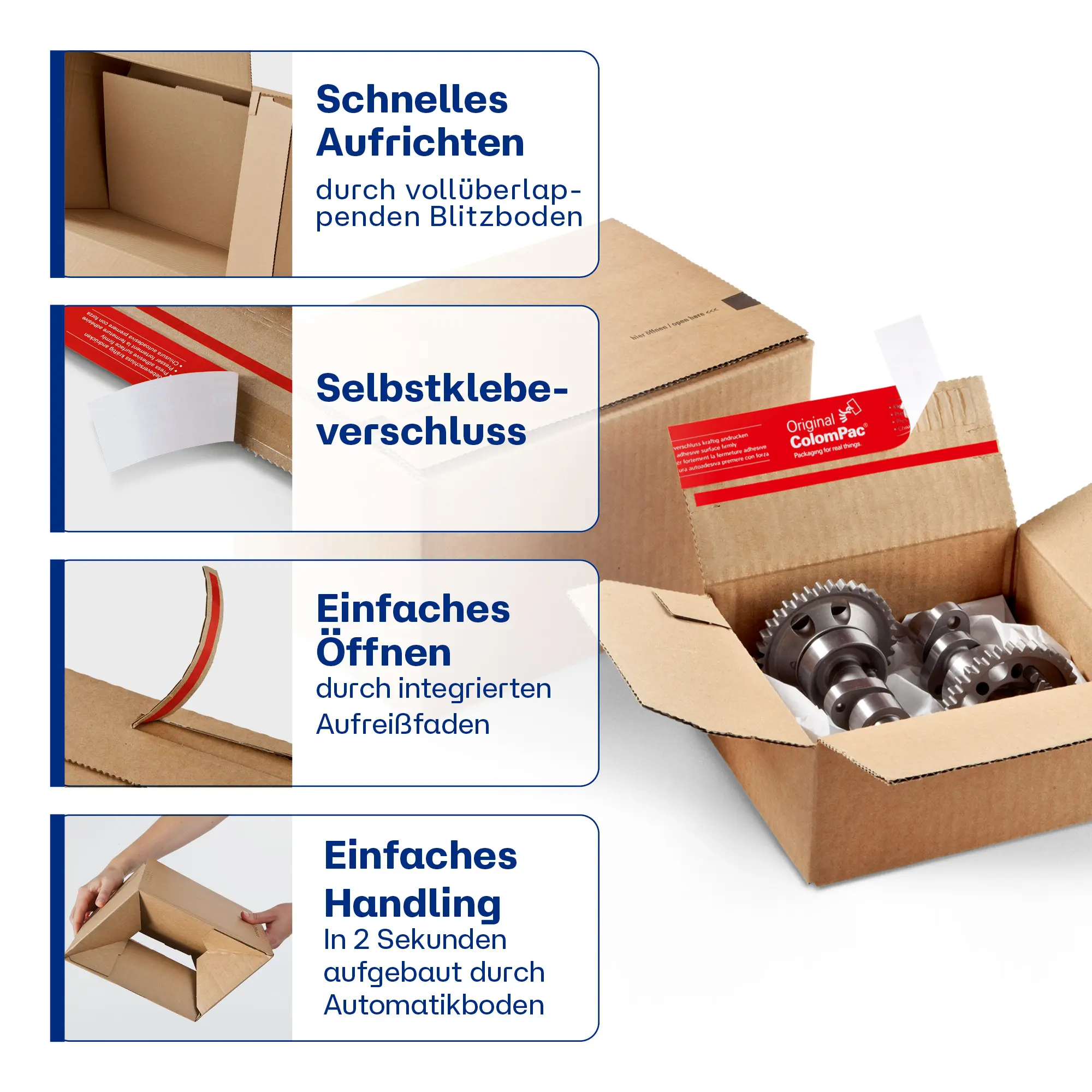 Blitzbodenkarton 230x160x80 mm