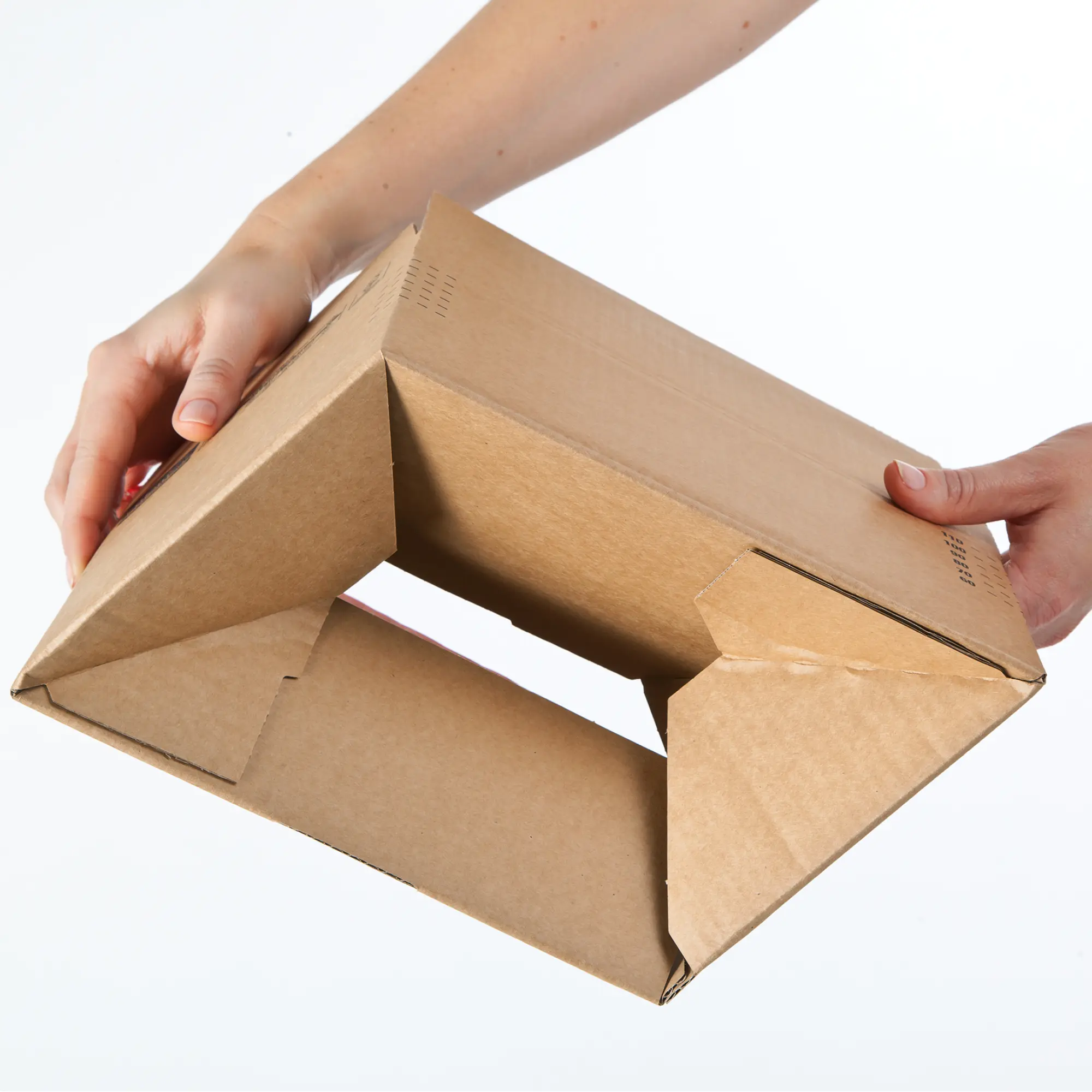 Blitzbodenkarton aus Wellpappe 294x194x287 mm