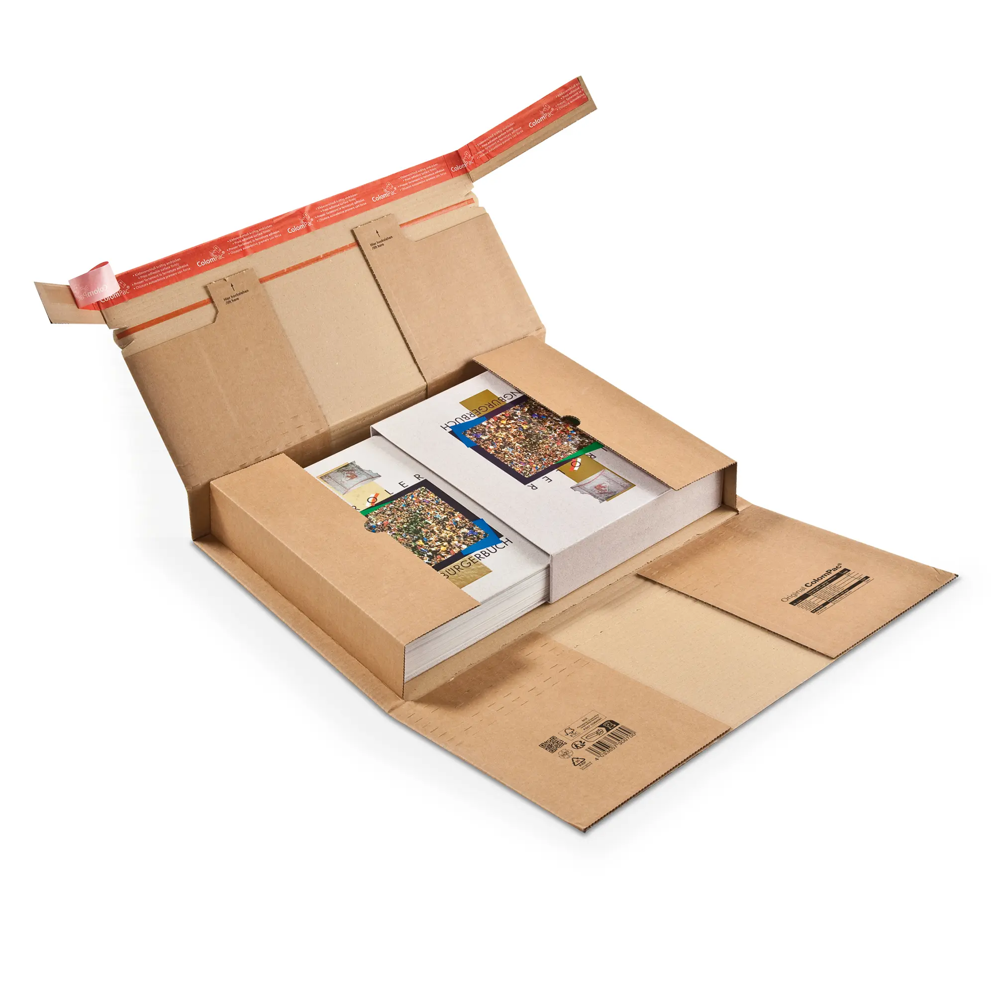 Buchverpackung aus Wellpappe 465x330x-92 mm