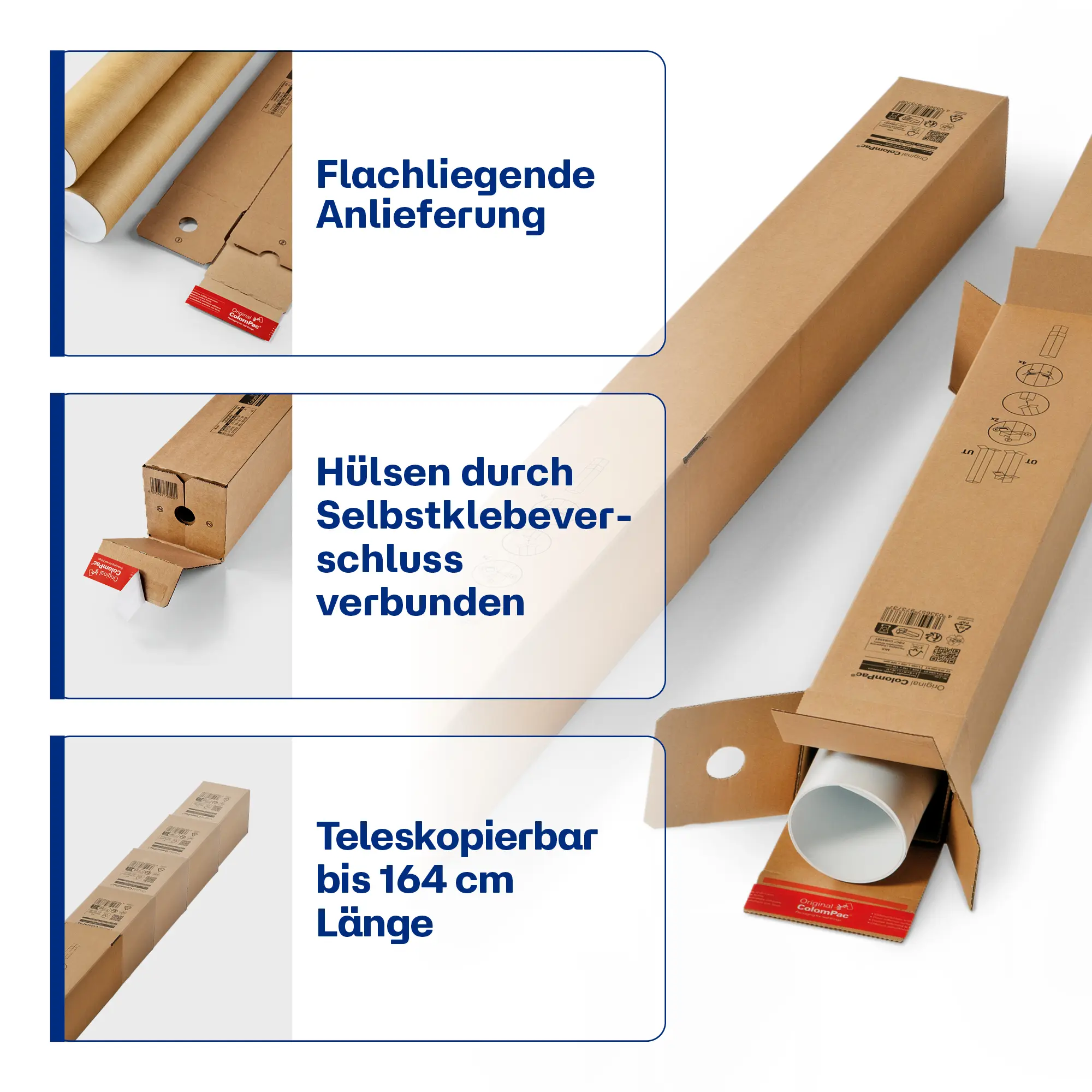 Teleskop Versandhülse (Innenteil) 1060x108x108 mm