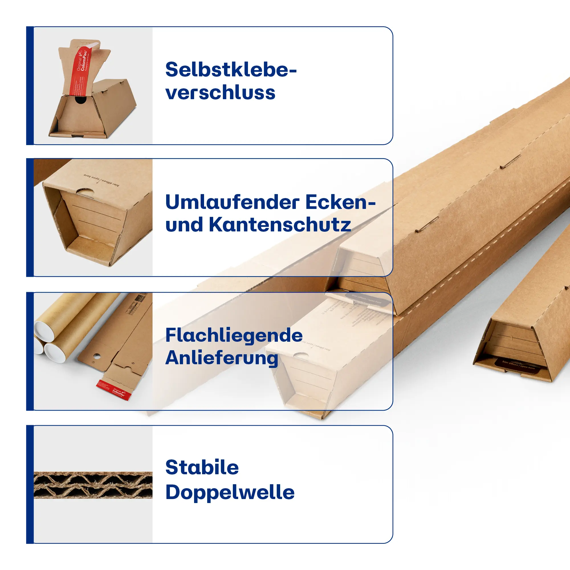 Trapezversandbox 860x105/55x75 mm