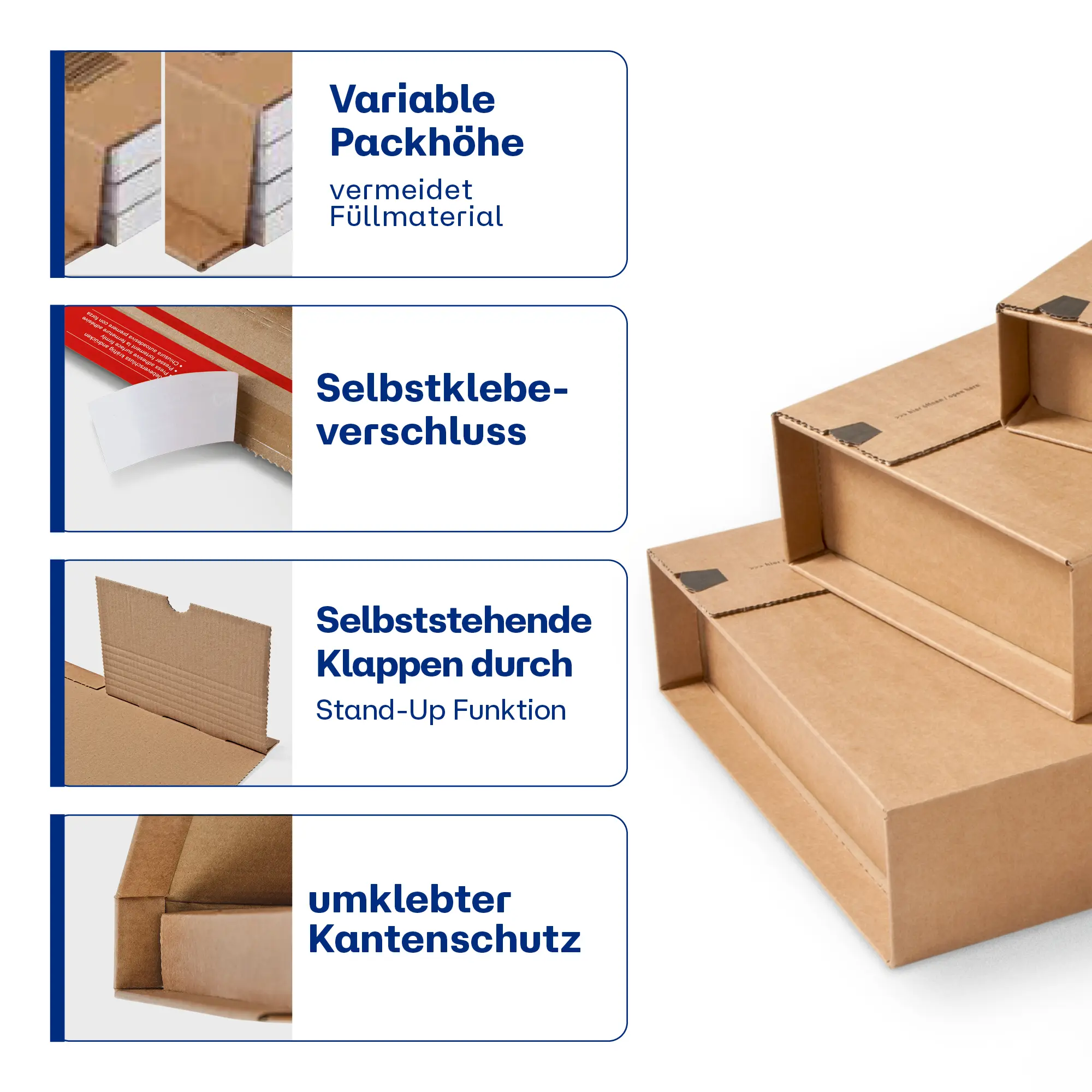 Wickelverpackung aus Wellpappe 325x250x-80 mm
