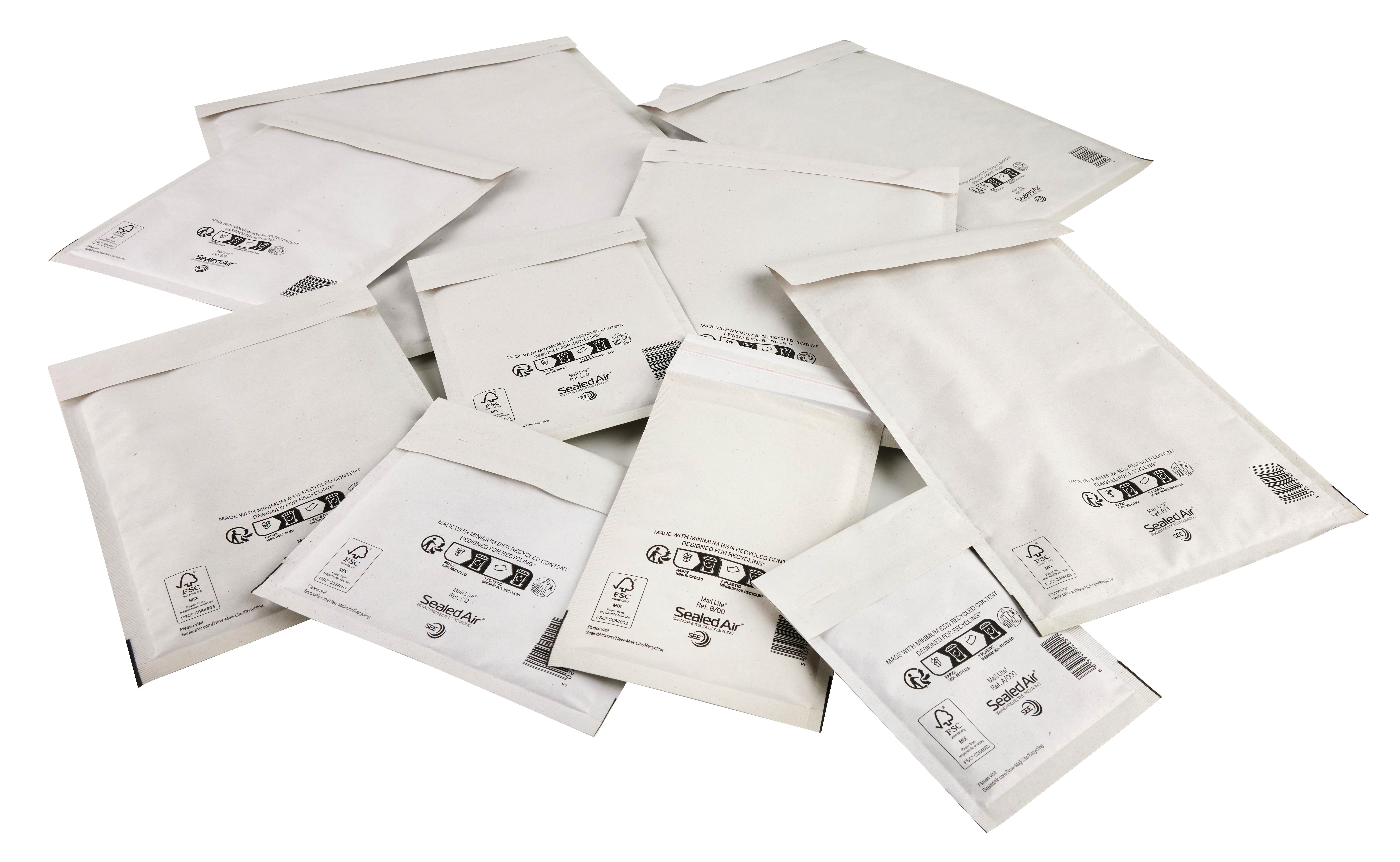 Luftpolster-Versandtasche weiß 180x260 mm