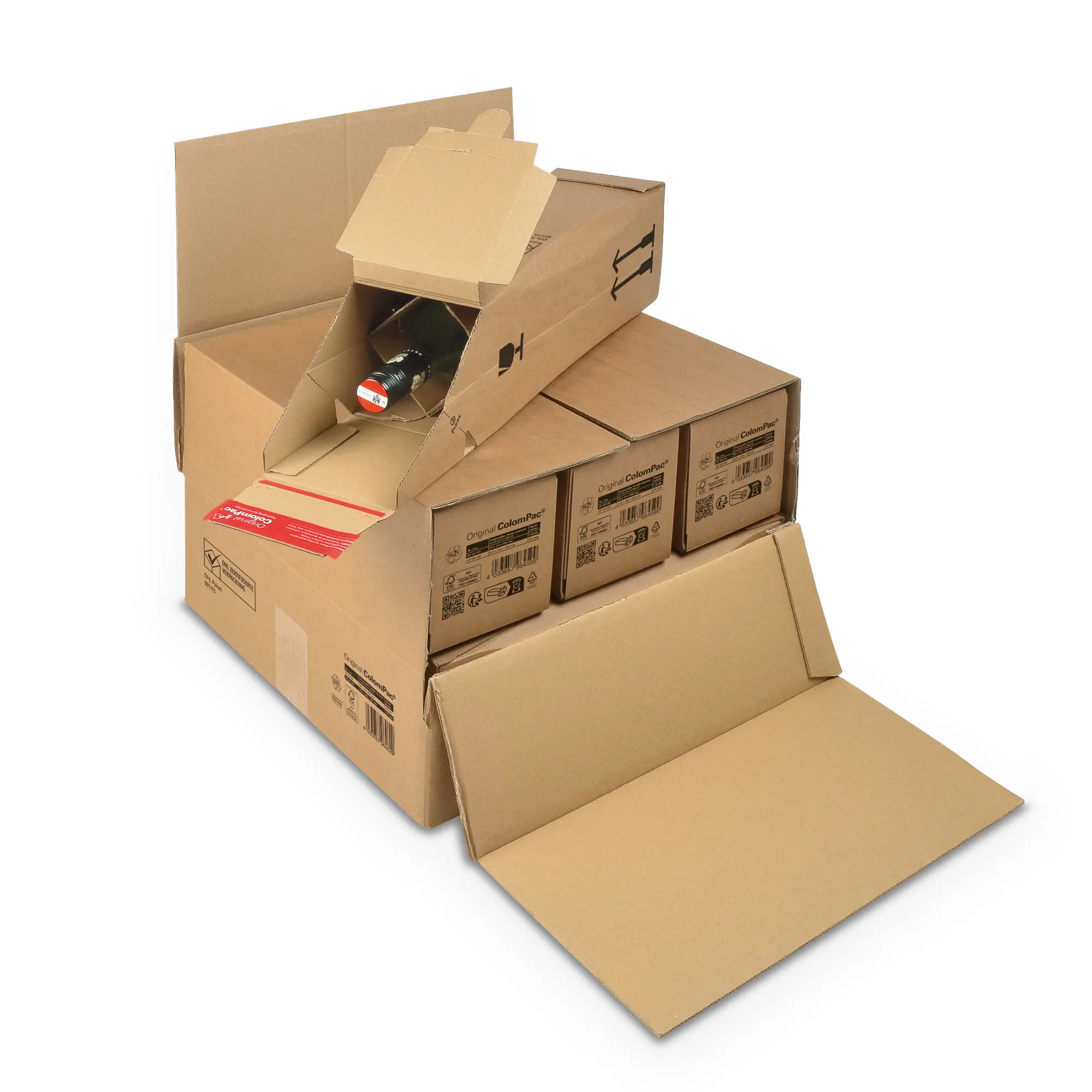 Flaschen-Karton 375x365x250 mm