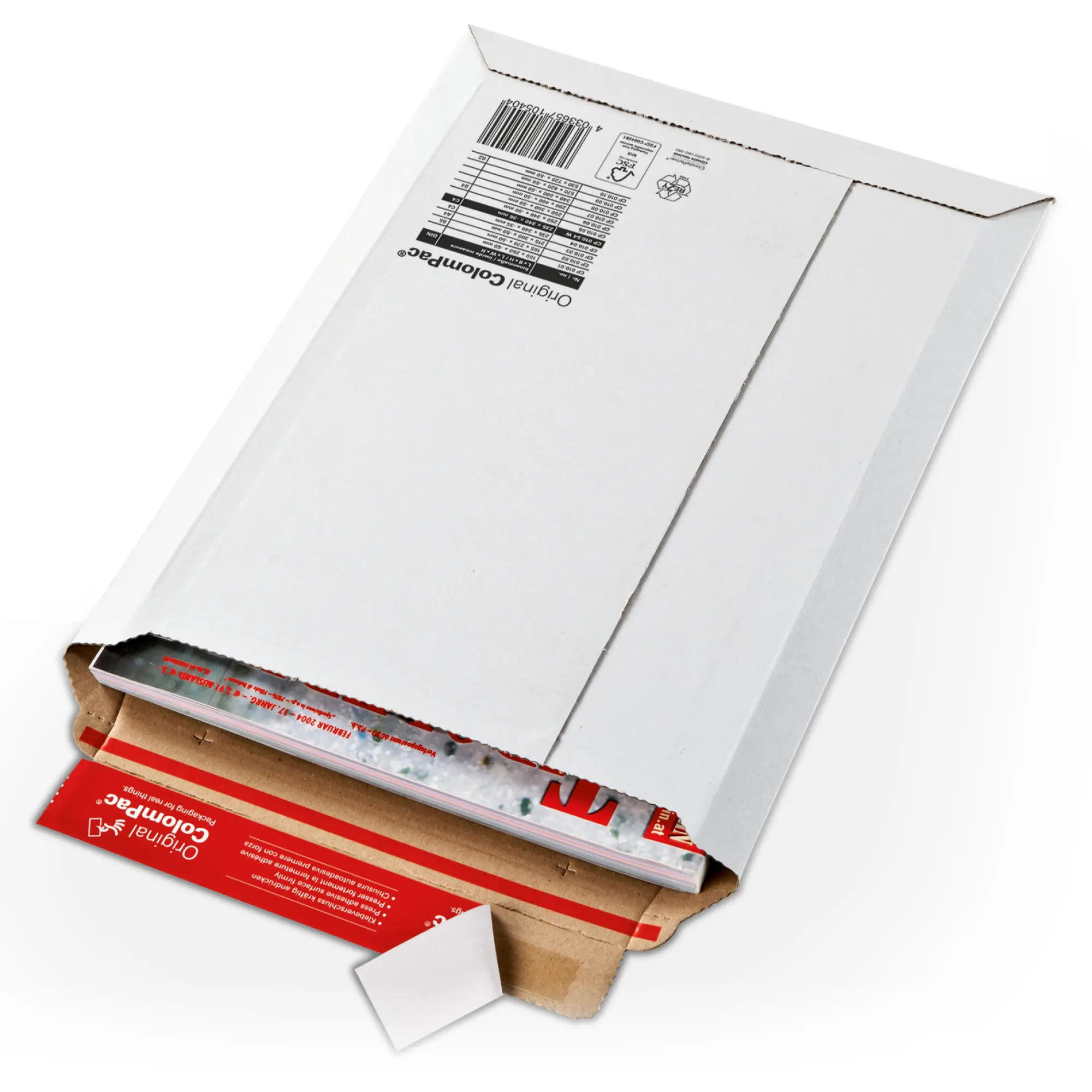 Versandtasche aus Wellpappe 235x340x-35 mm