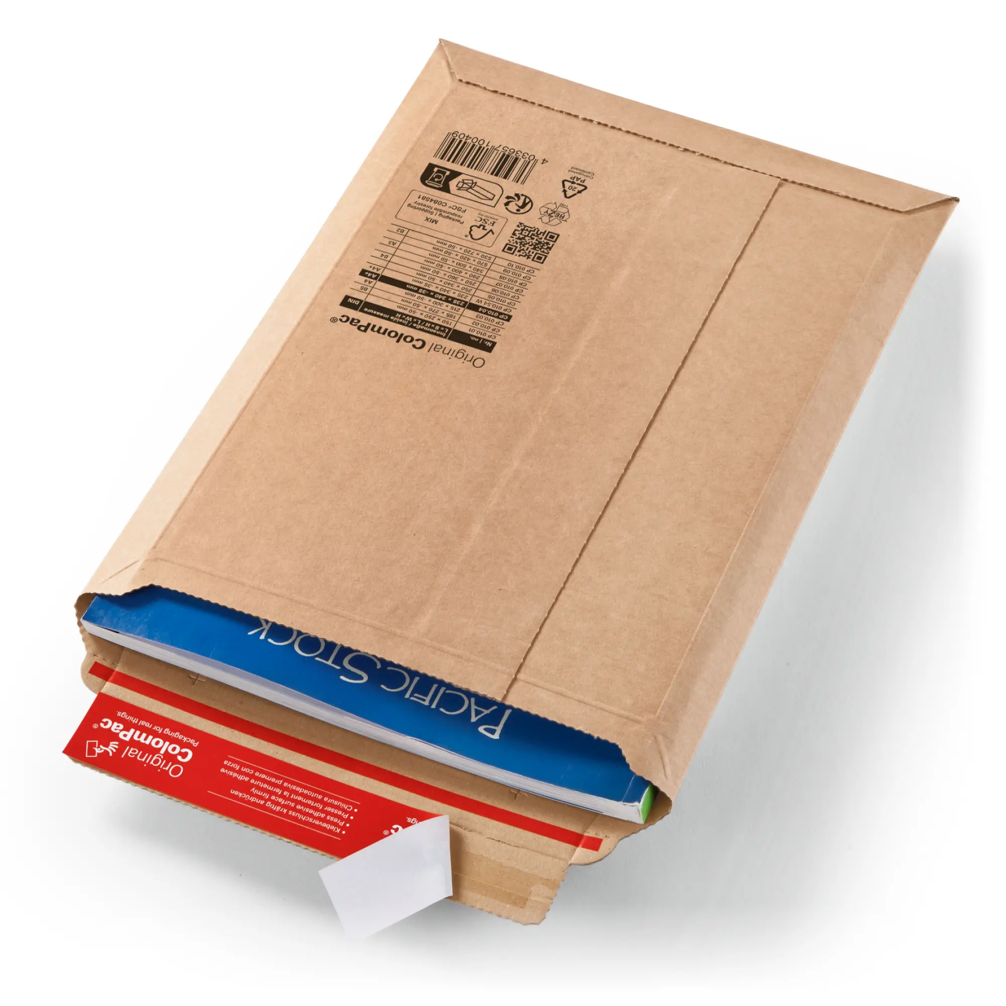 Versandtasche aus Wellpappe 235x340x-35 mm