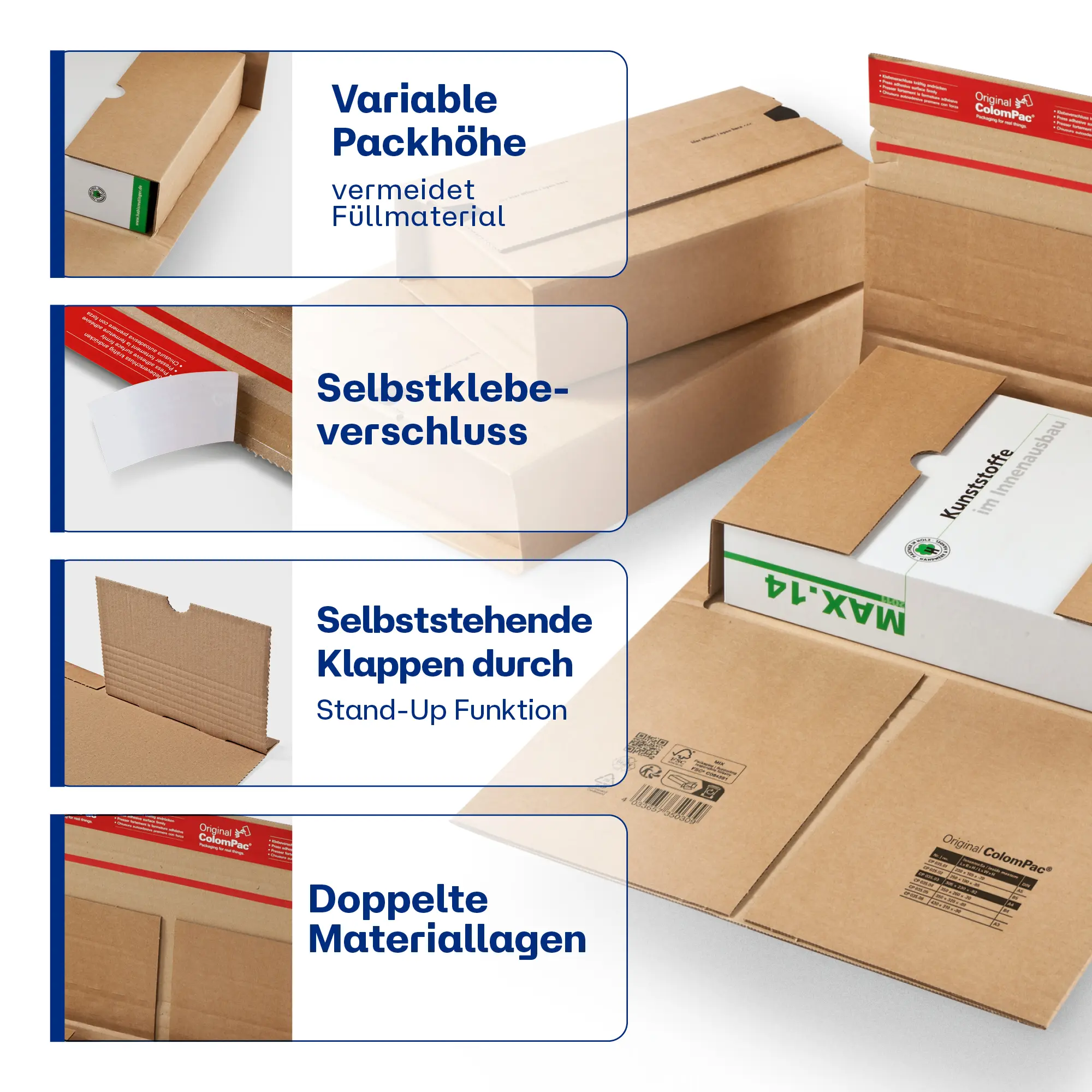 Buchverpackung aus Wellpappe 305x230x-92 mm