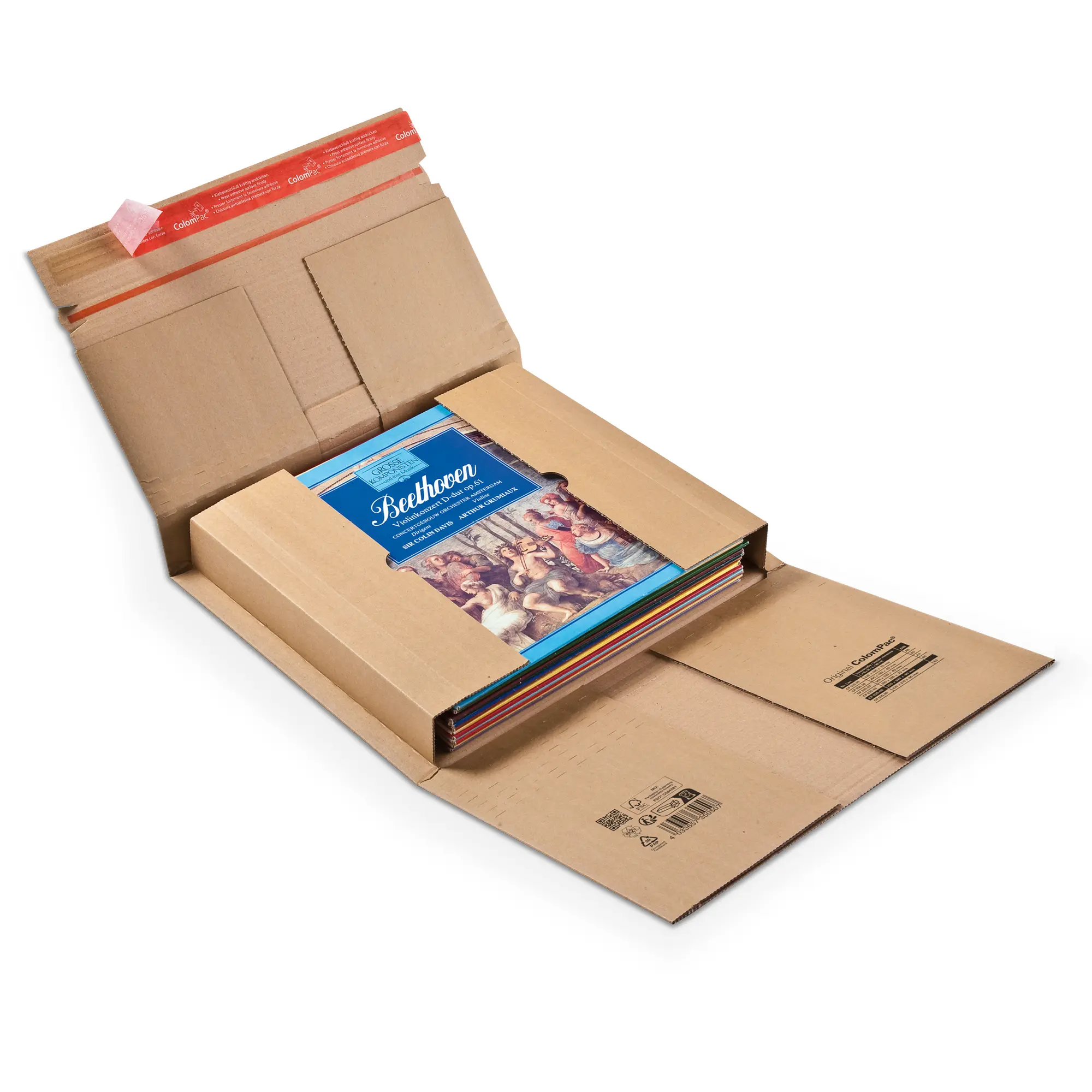 Buchverpackung aus Wellpappe 350x320x-80 mm