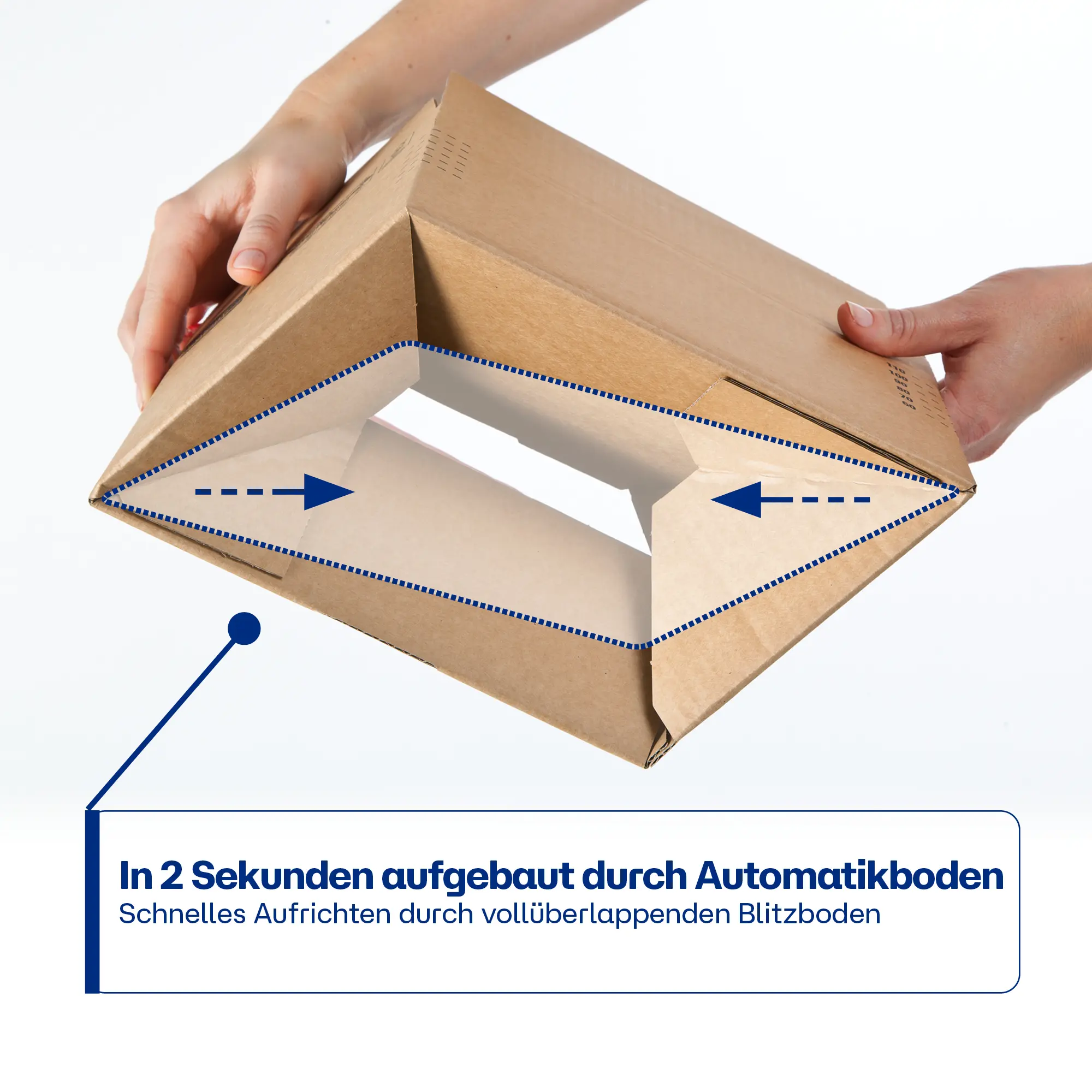 Blitzbodenkarton 230x160x50 mm